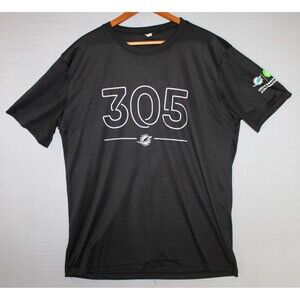 NFL Miami Dolphins Official 305 Glow In The Dark SGA Black T Shirt Publix MNF XL